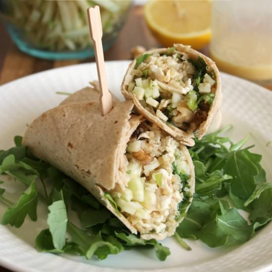 Honey-Dijon Chicken Quinoa Wraps