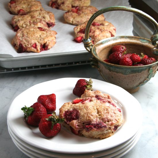 Strawberry-Graham Scones