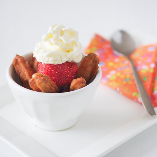 Churros and Strawberries