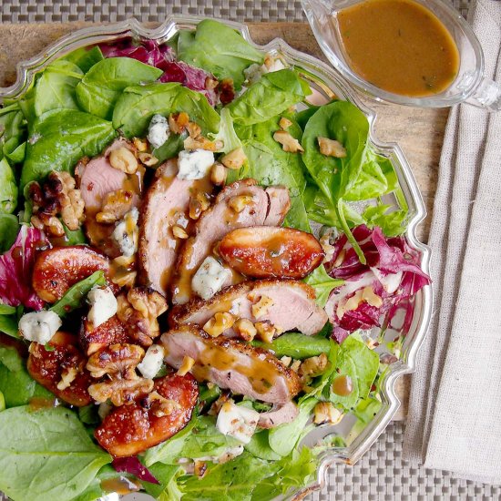 Duck Salad with Glazed Figs