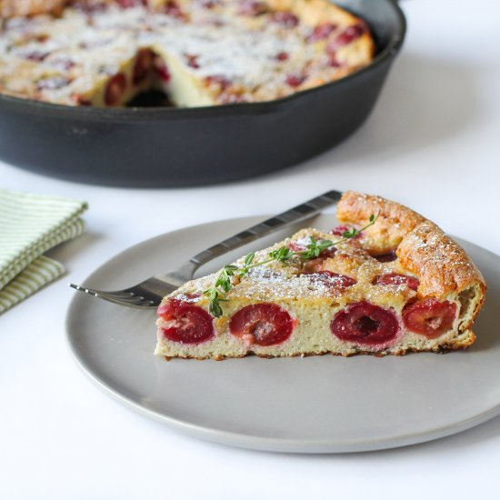 Cherry Thyme Clafoutis