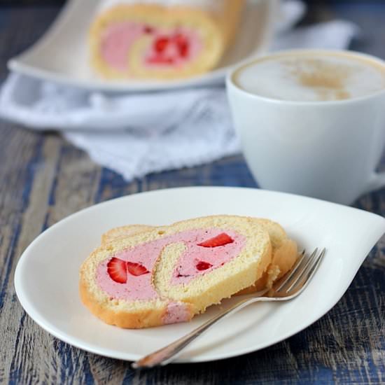 Strawberry Roulade