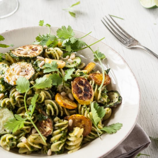 Roasted Summer Squash Pasta