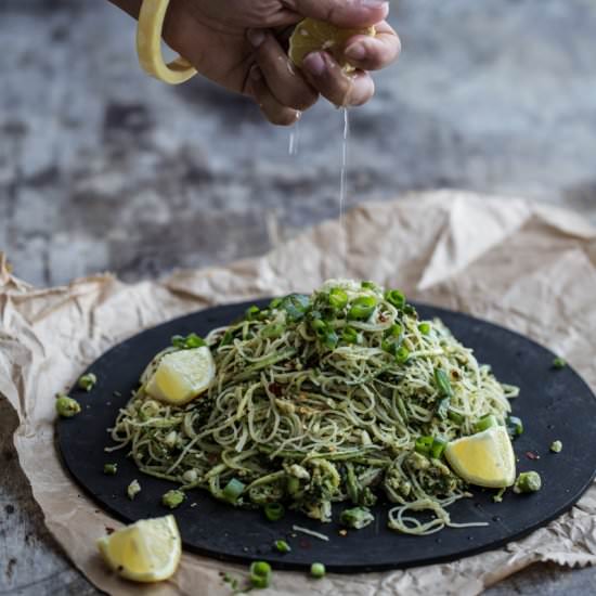 Zucchini Noodles With Thai Pesto