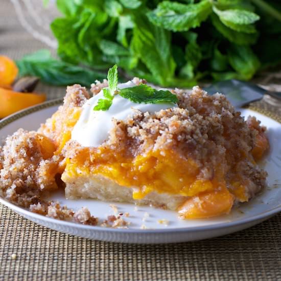 Flourless Apricot Cobbler