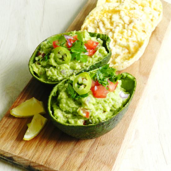 Hot tequila guacamole