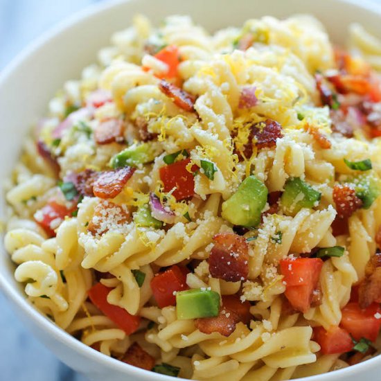 Bacon Avocado Pasta