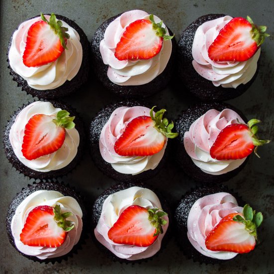 neapolitan cupcakes