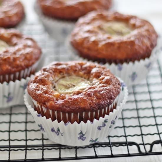 Banana and Rolled Oat Muffins