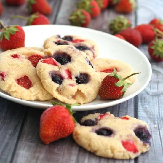 Patriotic Cheesecake Cookies