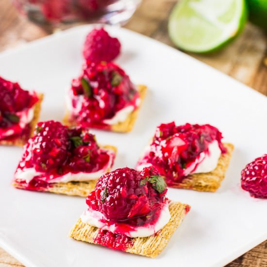 Raspberry Salsa Bites