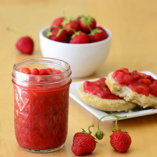 Sugar-Free, Fresh Strawberry Jam