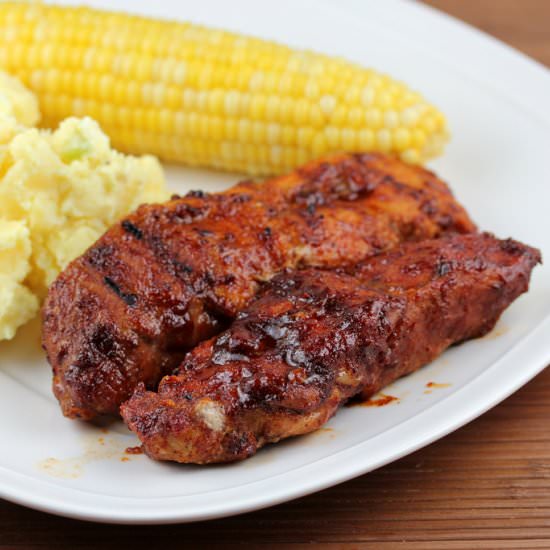 Grilled – Barbequed County Ribs