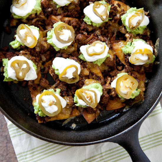 Crazy Nachos with Chipotle Beef