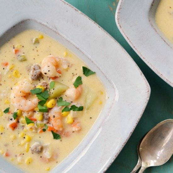 Sausage and Shrimp Chowder