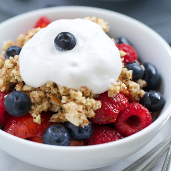 No-Bake Triple Berry Crisp