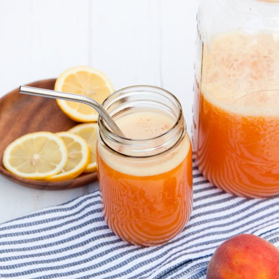 Ginger Peach Lemonade