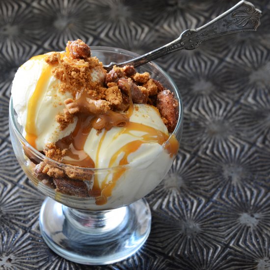 Salted Caramel Ice Cream Sundaes