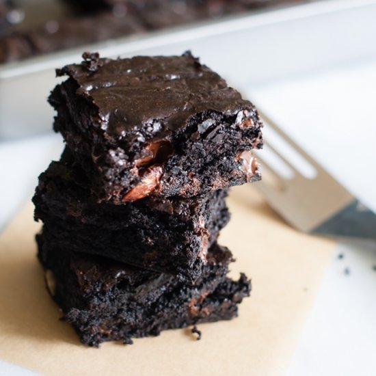 Dark Chocolate Trail Mix Brownies