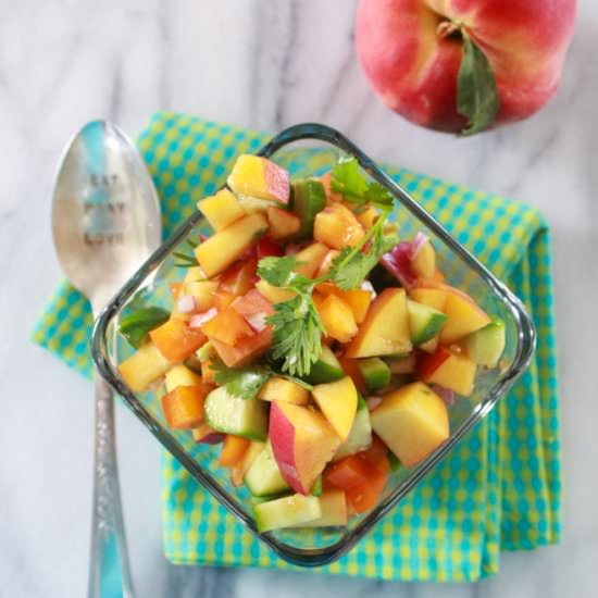 Peach & Cucumber Salsa