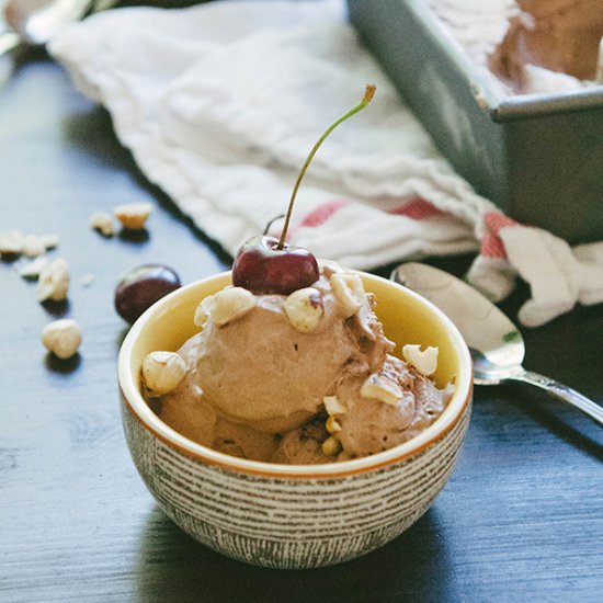 Chocolate Cherry Hazelnut Ice Cream