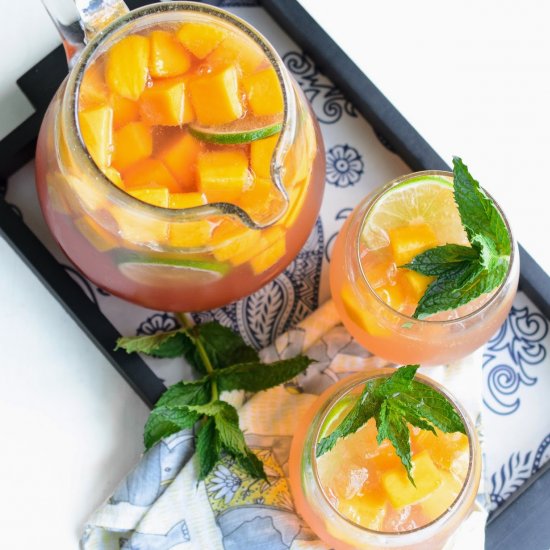 Mango Sangria with White Wine