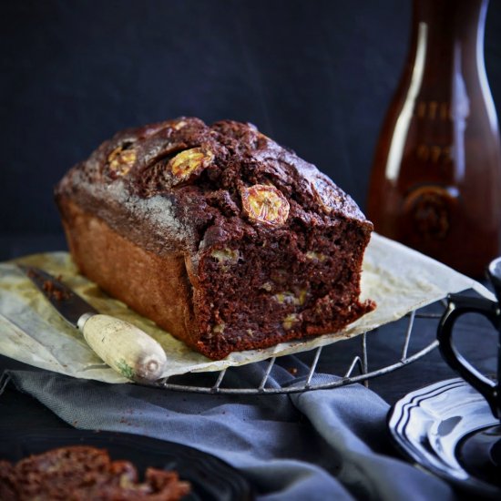 Caramelized Banana & Chocolate Loaf