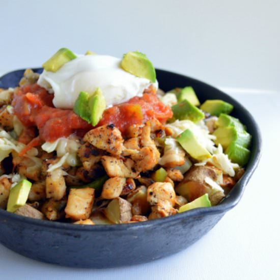 Chicken Fajita Breakfast Skillet