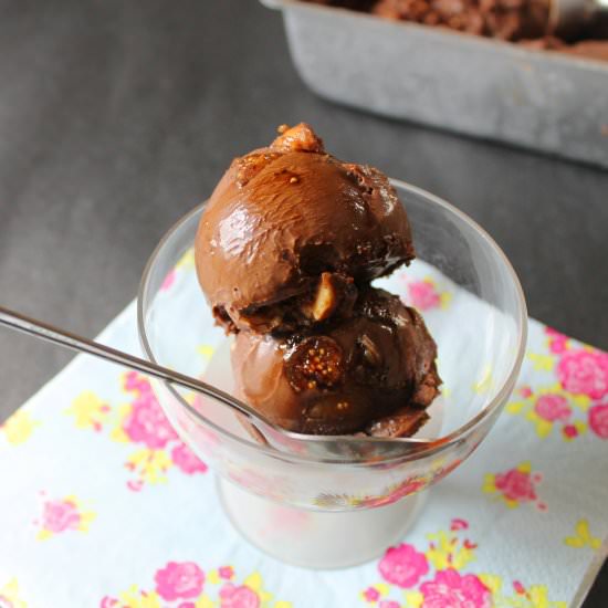 Dark choc ice cream