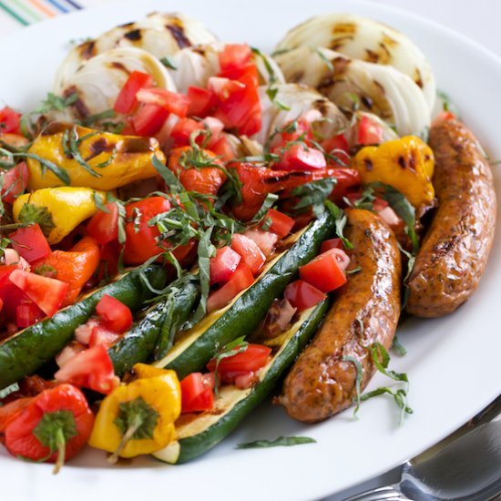 Grilled Italian Sausage Platter