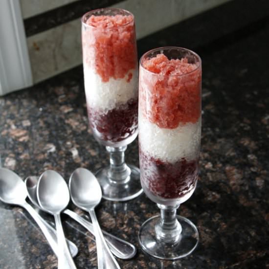 Summer Berry Vodka Granita