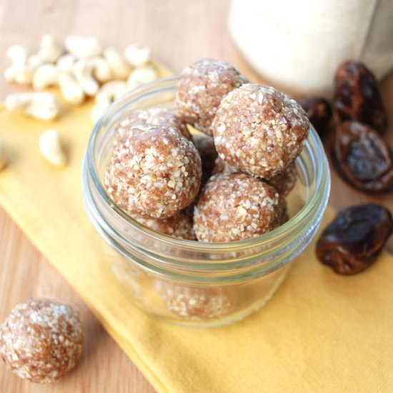 3 Ingredient Coconut Bliss Balls