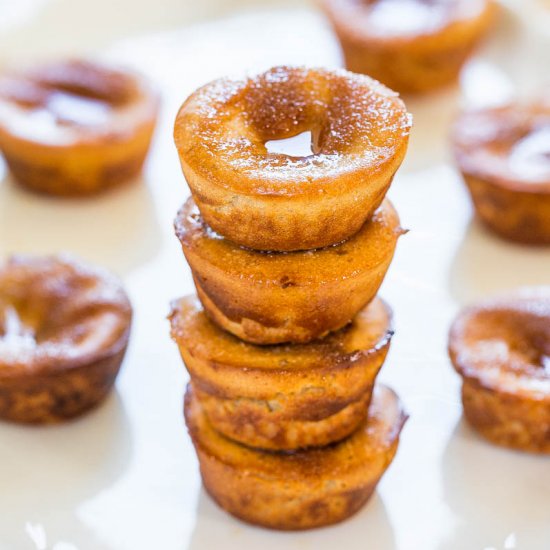 Mini Cinnamon Sugar Popovers