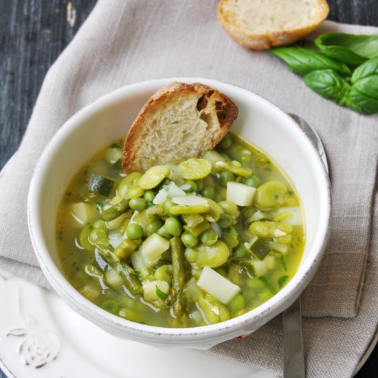 Spring minestrone