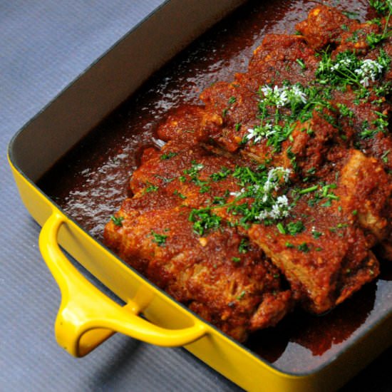 Ancho Chile Braised Ribs