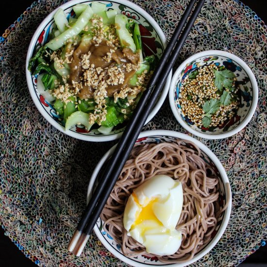 Soba Noodles & Sesame Greens