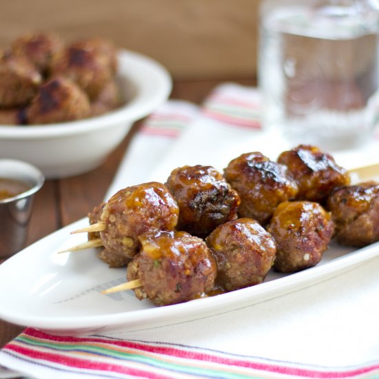 Meatballs with Sweet plum sauce