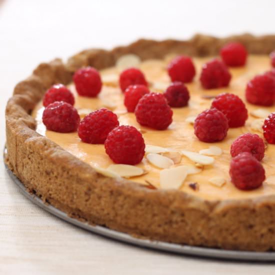 Apricot-Raspberry Shortbread Cake