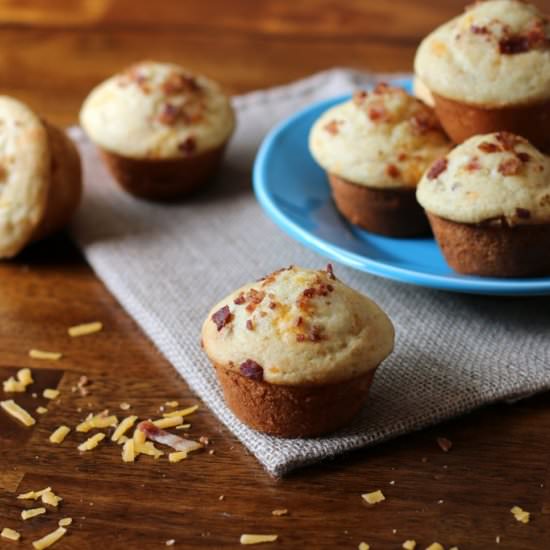 Bacon Cheddar Corn Muffins