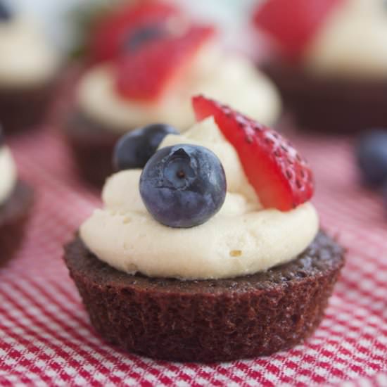 Paleo Brownie Bites with Frosting