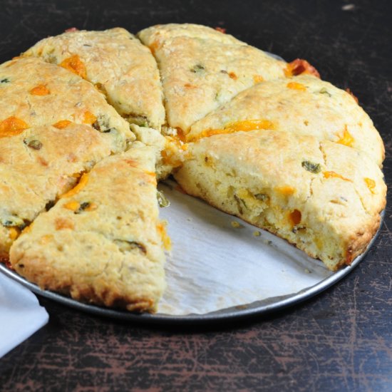 Jalapeno Cheddar Cumin Scones