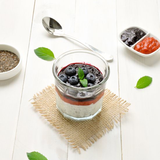 Yogurt With Chia Berry Jam