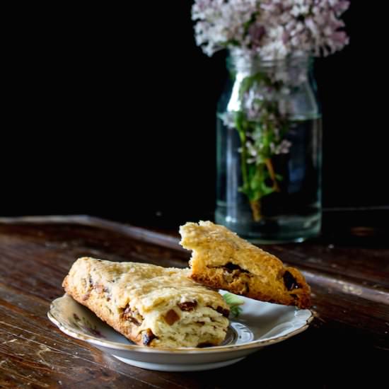 Lavender, Date & Pecan Scones