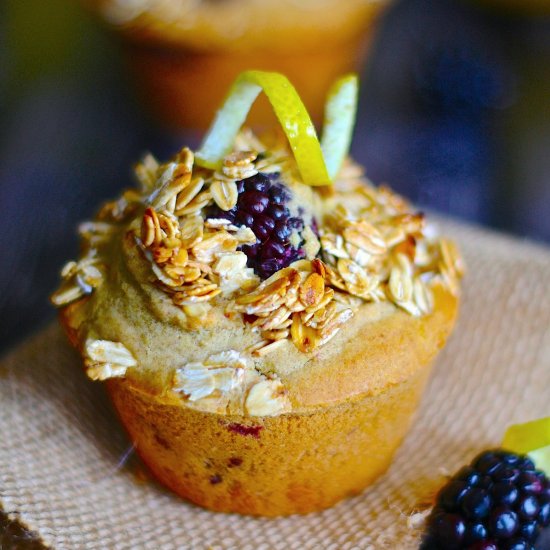 Lemon Blackberry Muffins