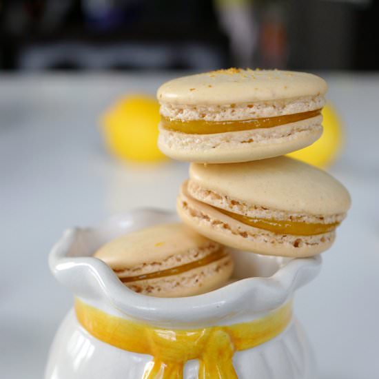 Lemon Mango Macarons