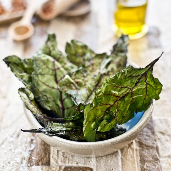 Beetroot Leaf Crisps