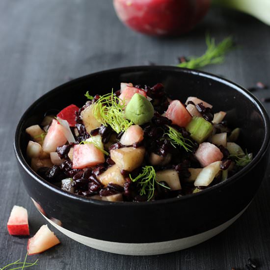 Black Rice & Wasabi Salad