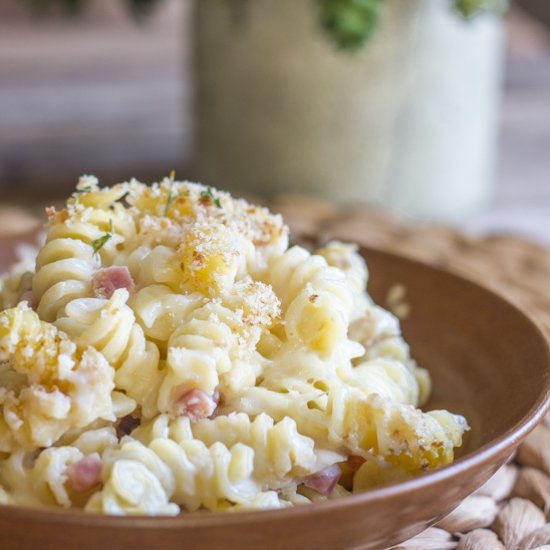 Chicken Cordon Bleu Pasta Bake