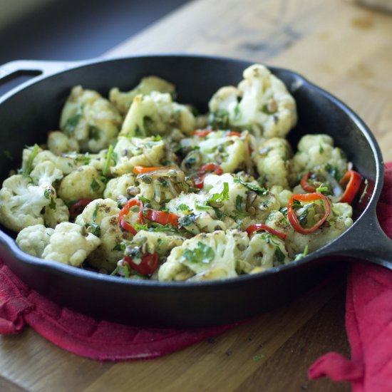 Herb-Baked Cauliflower