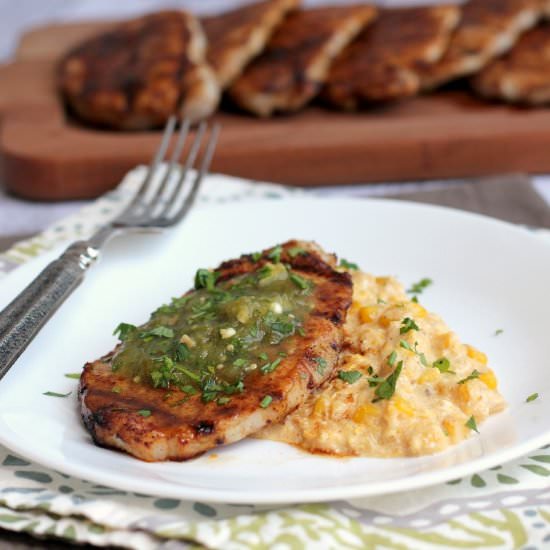 Coffee-Rubbed Pork Chops